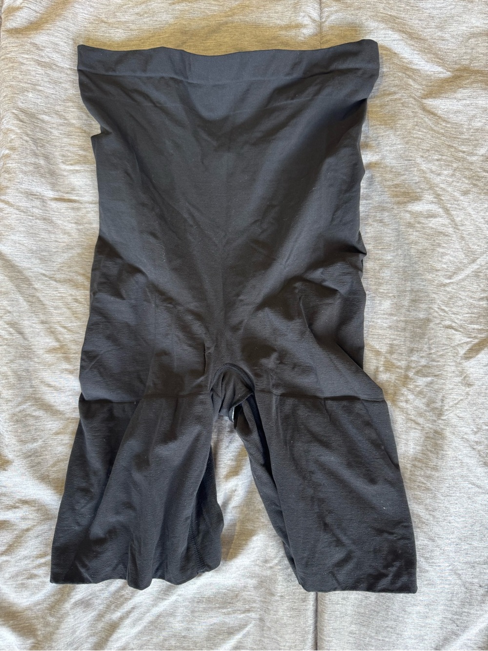 SPANX Black High-Waist Mid-Thigh Shapewear Shorts